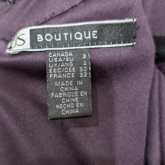 Elegant Purple Chiffon Dress - Picture 5 of 5